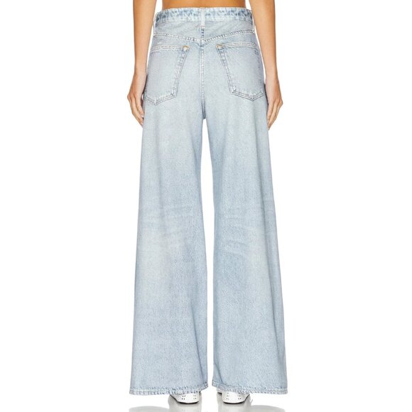 NWT rag & bone Miramar Sofie Ankle in Meadow Wide Leg Faux Jean Printed Pants 26 - Picture 9 of 9